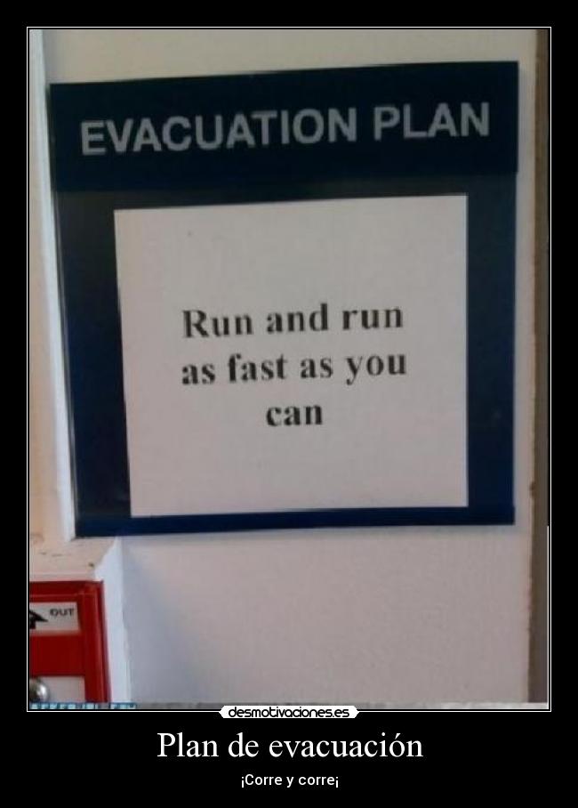 Plan de evacuación - 