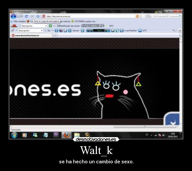 Walt_k - se ha hecho un cambio de sexo.