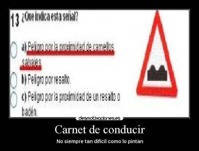 Carnet de conducir - No siempre tan difícil como lo pintan