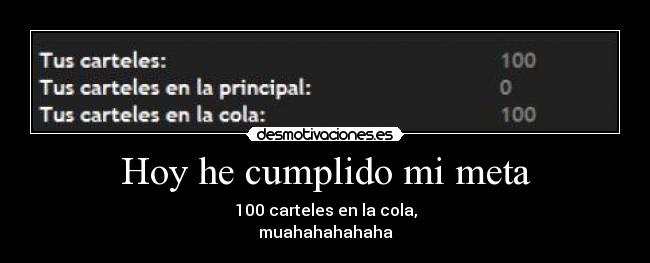 Hoy he cumplido mi meta -
