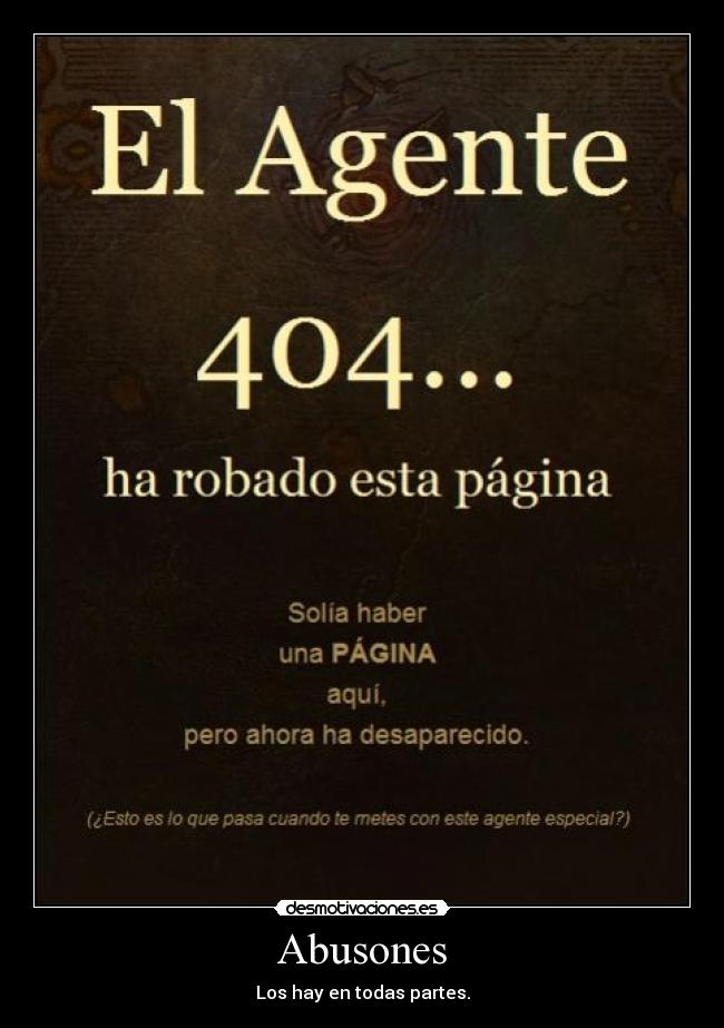 Abusones - Los hay en todas partes.