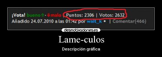 Lame-culos - 