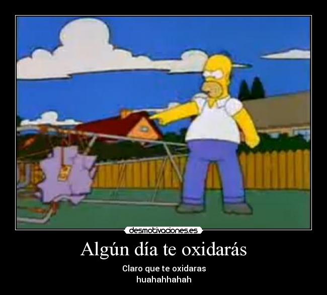 carteles homer cama elastica simpson simpsons desmotivaciones