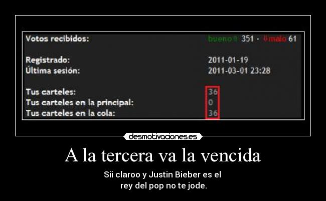 A la tercera va la vencida - 