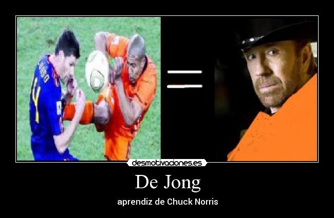 De Jong - aprendiz de Chuck Norris