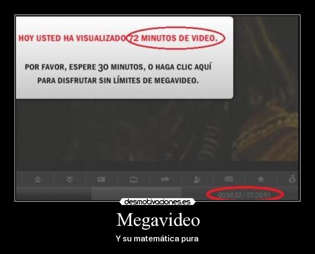 Megavideo - Y su matemática pura