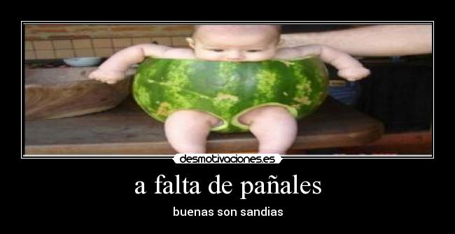 a falta de pañales - 