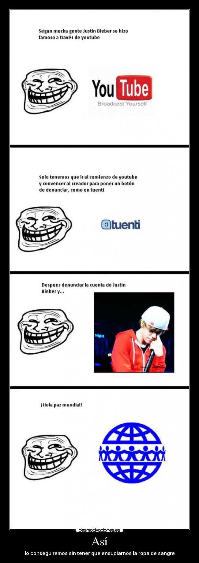 Así - lo conseguiremos sin tener que ensuciarnos la ropa de sangre