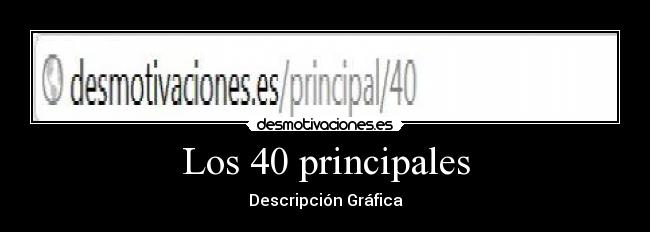 Los 40 principales - 