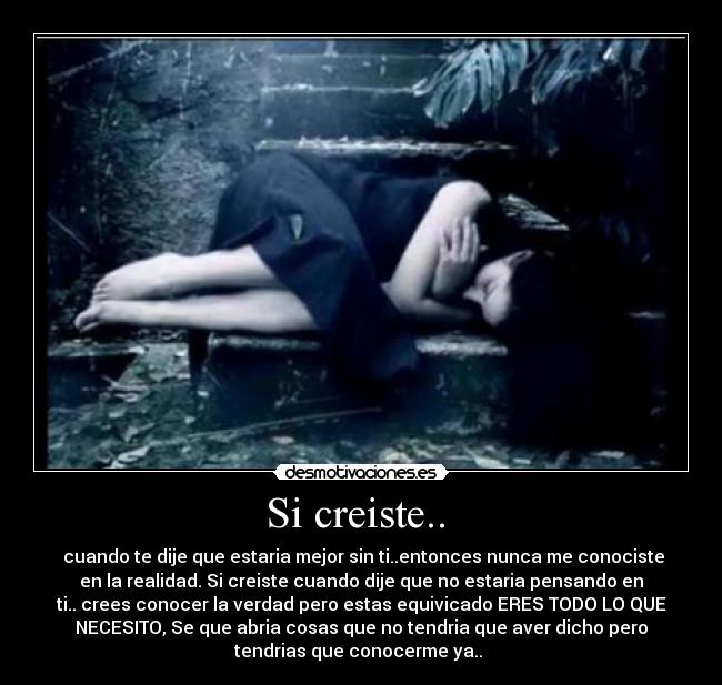 Si creiste..  - 