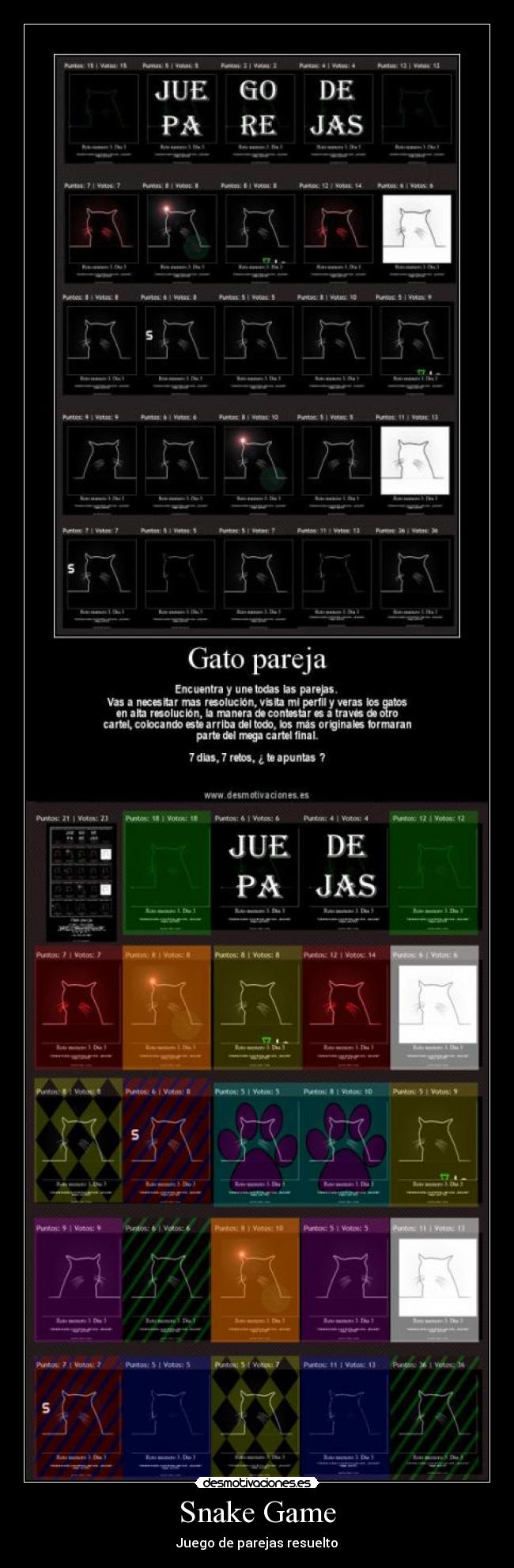 carteles snake game desmotivaciones