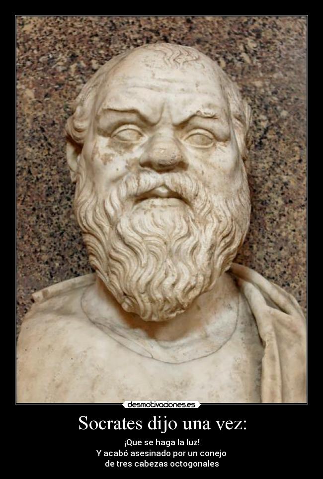 carteles socrates los conejos del mal desmotivaciones