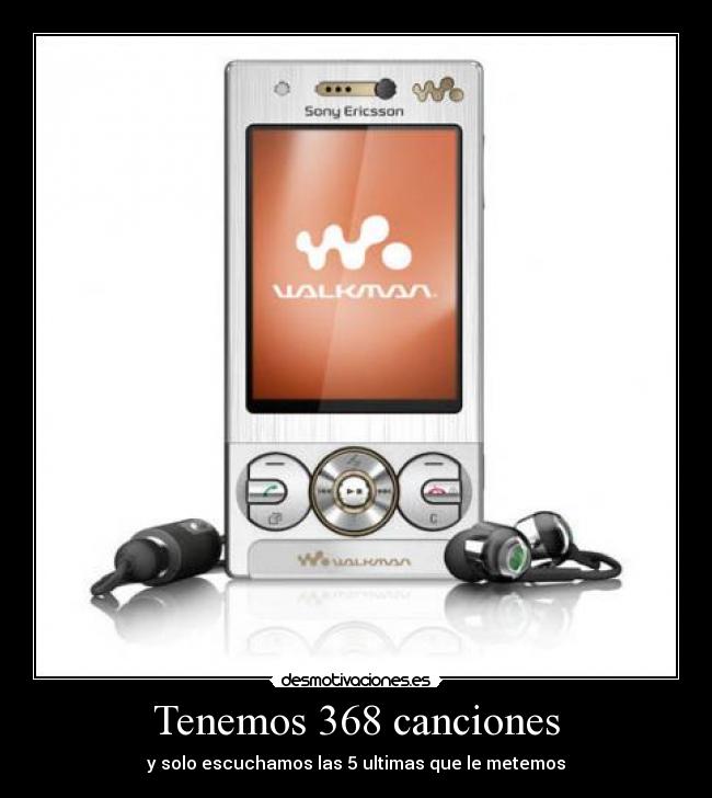 Tenemos 368 canciones - y solo escuchamos las 5 ultimas que le metemos