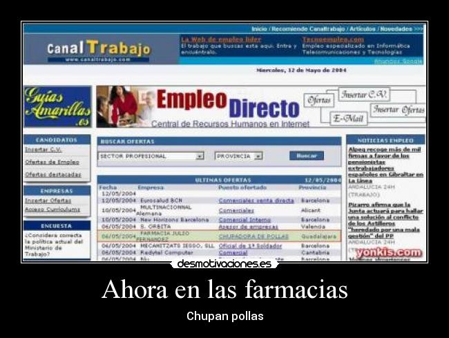 Ahora en las farmacias - 