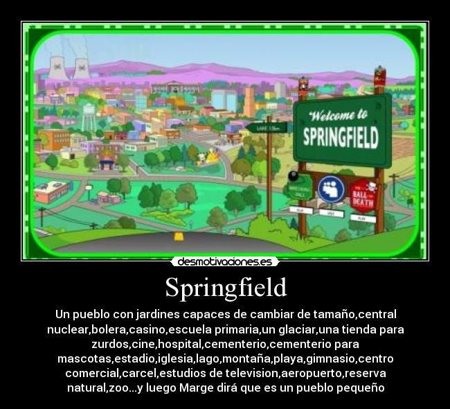 carteles springfield simpsons desmotivaciones