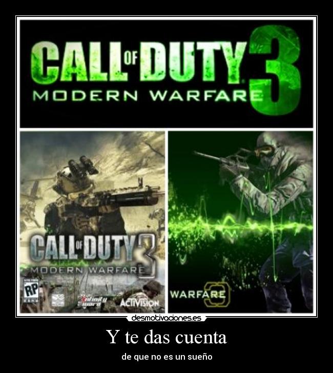 Y te das cuenta - de que no es un sueño