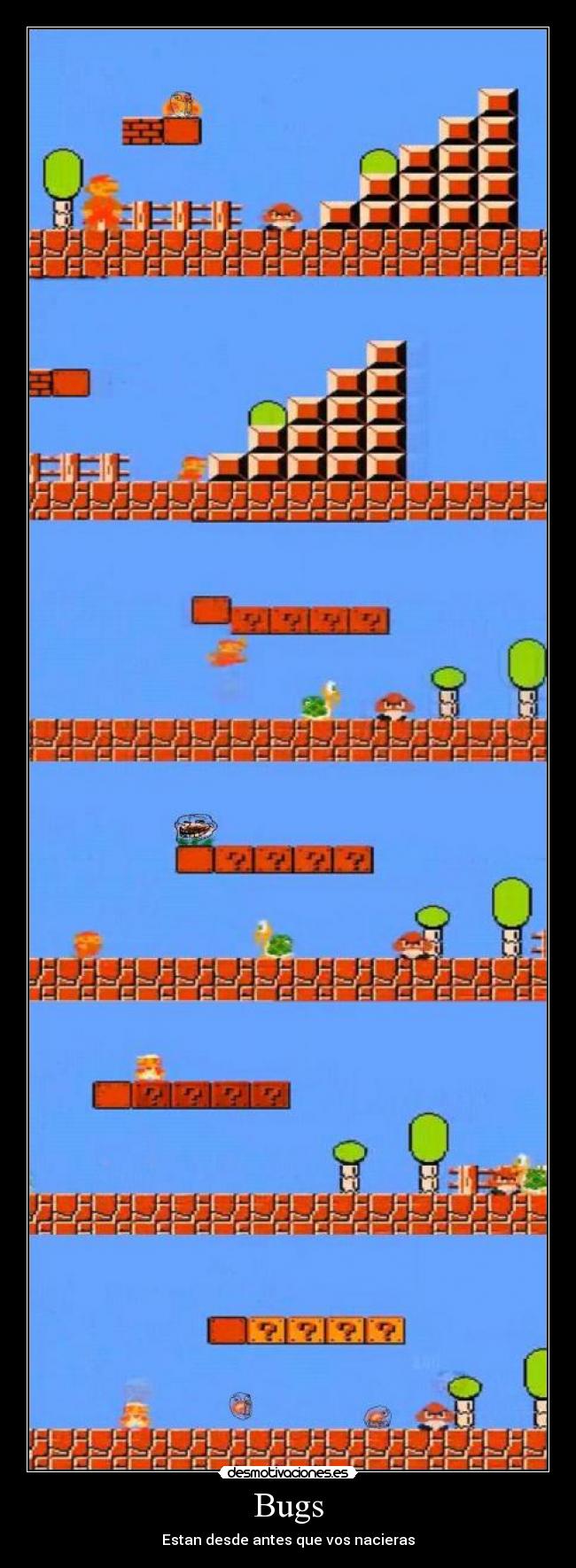 carteles super mario bug desmotivaciones