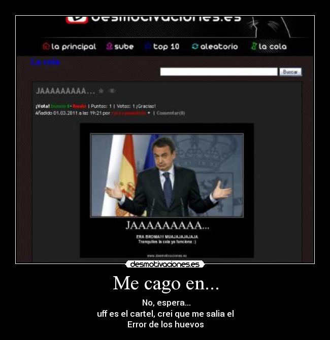 carteles borre 404 error zapatero desmotivaciones desmotivaciones