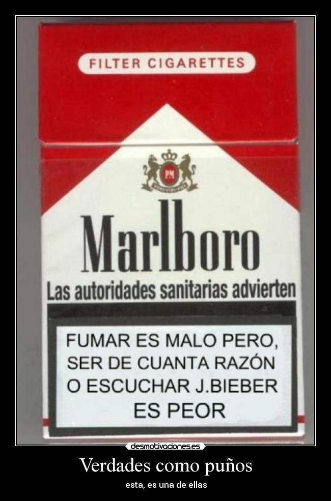 Verdades como puños - esta, es una de ellas