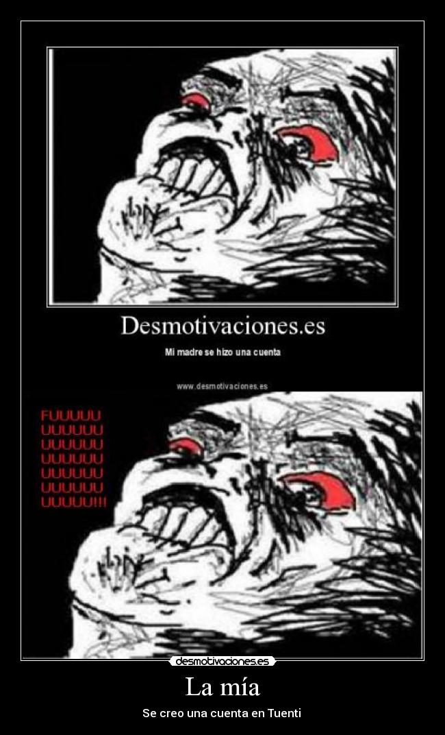 La mía - Se creo una cuenta en Tuenti