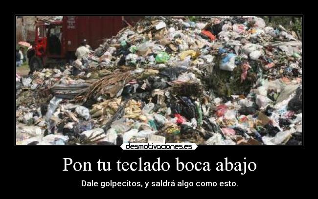 Pon tu teclado boca abajo -