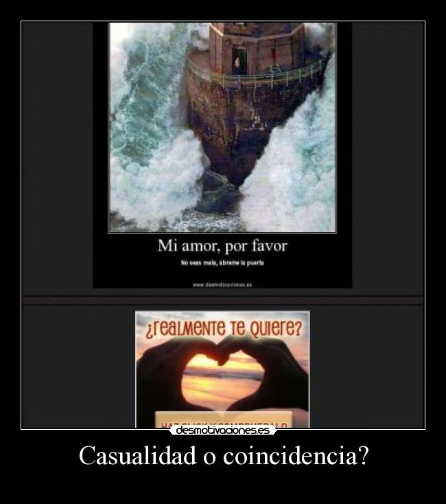 Casualidad o coincidencia? - 