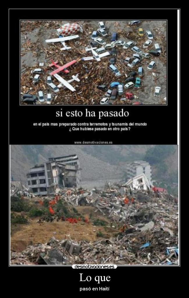 Lo que - pasó en Haití
