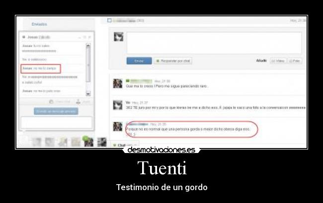 Tuenti - Testimonio de un gordo