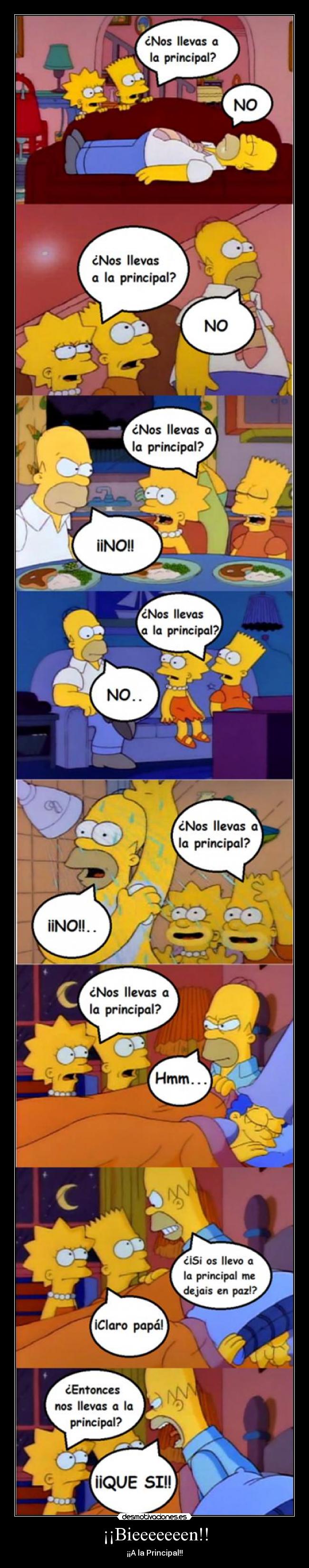 carteles simpson homer principal zagan desmotivaciones