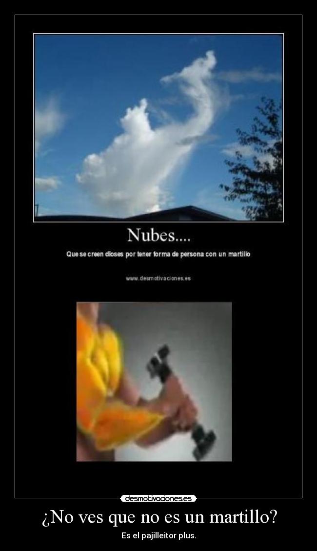 ¿No ves que no es un martillo? - Es el pajilleitor plus.