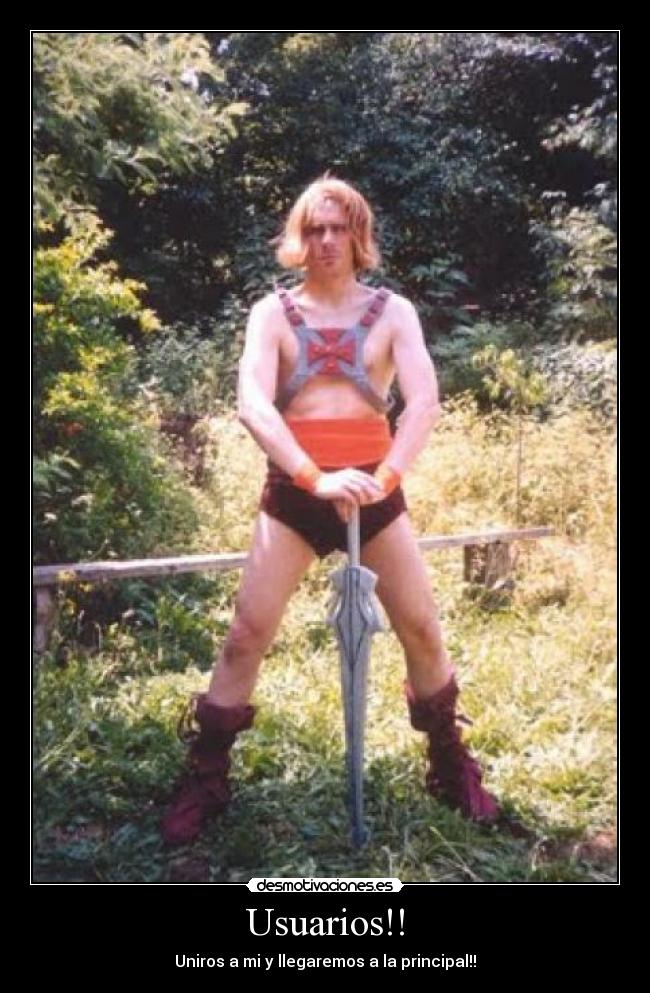 Usuarios!! - Uniros a mi y llegaremos a la principal!!