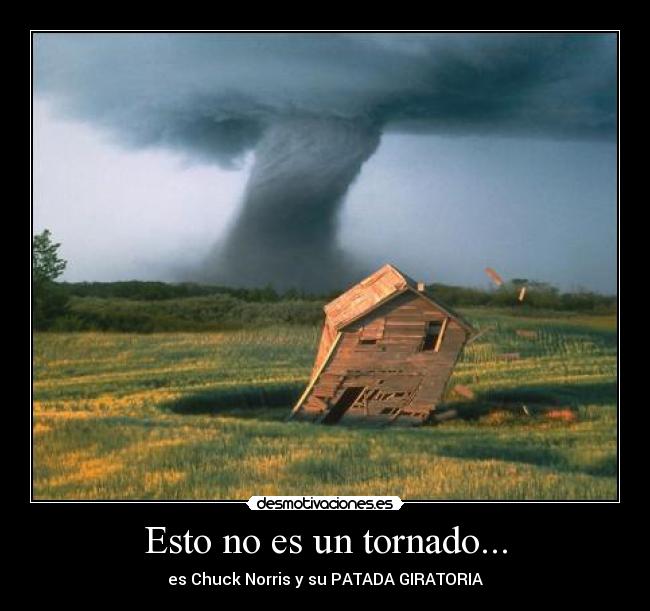 Esto no es un tornado... - es Chuck Norris y su PATADA GIRATORIA