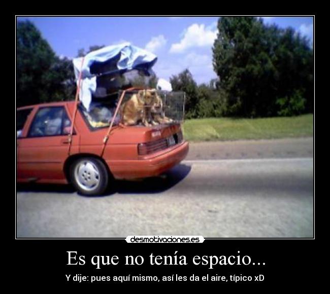 Es que no tenía espacio... - 