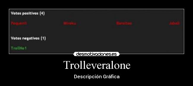 Trolleveralone - Descripción Gráfica