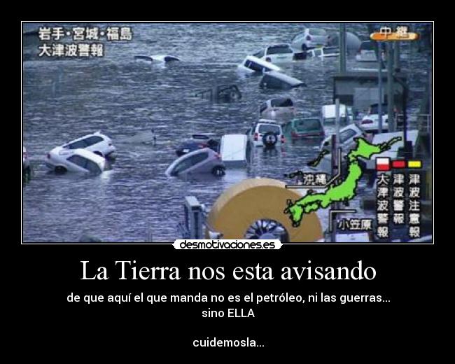 La Tierra nos esta avisando -