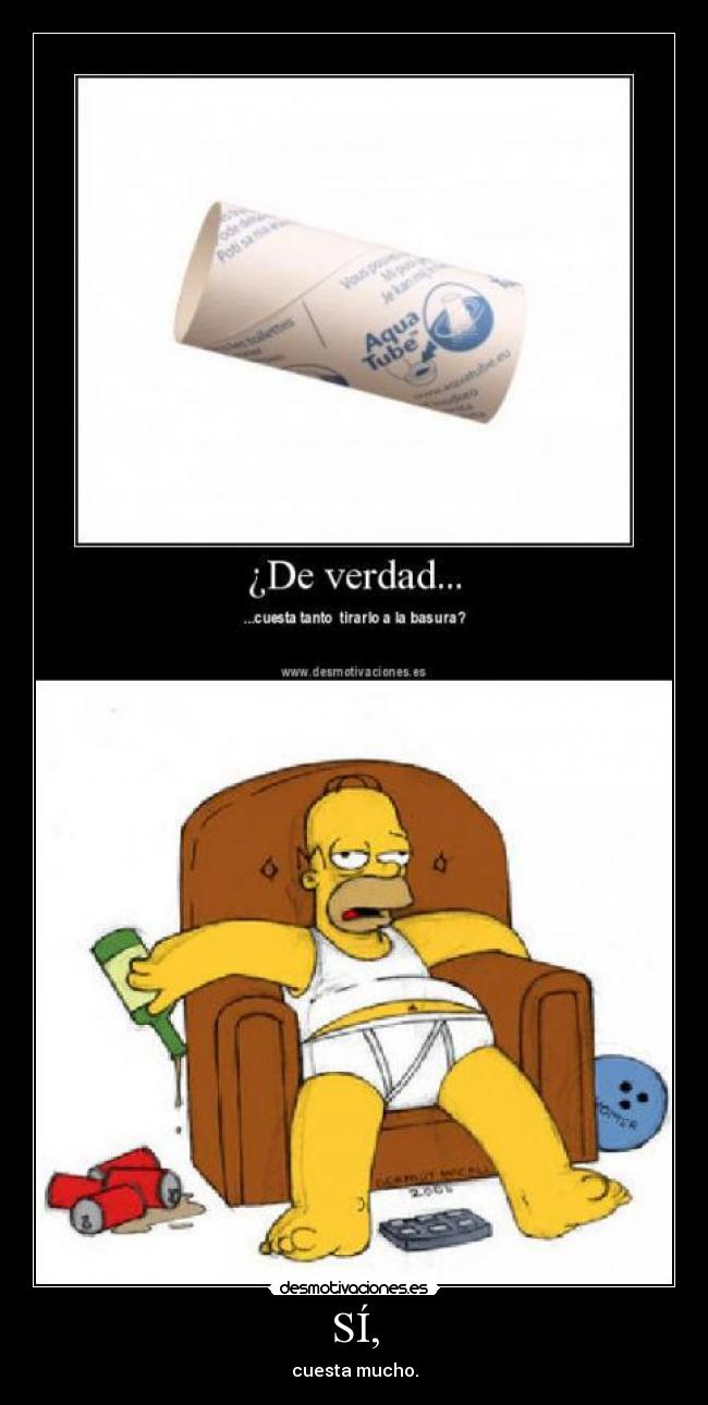 SÍ, - cuesta mucho.