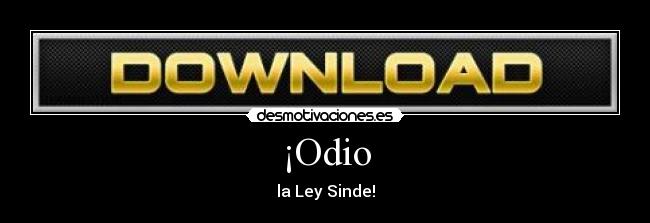 ¡Odio - la Ley Sinde!