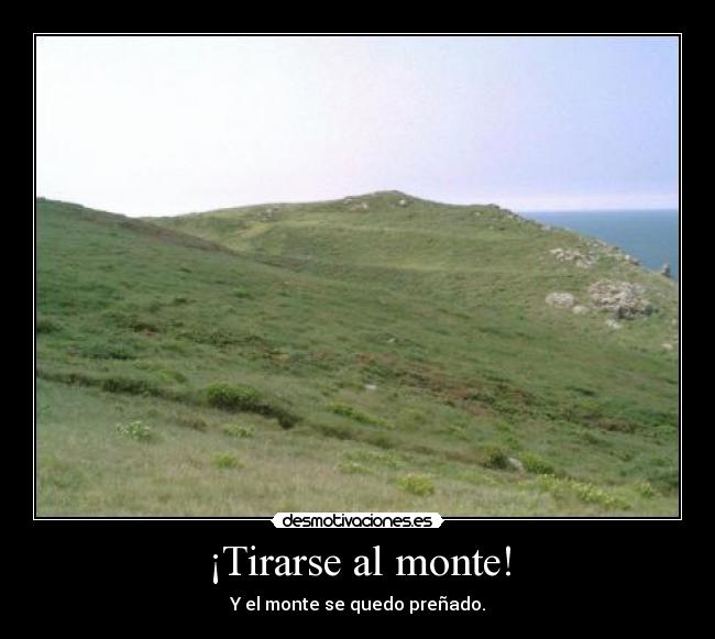 ¡Tirarse al monte! - 