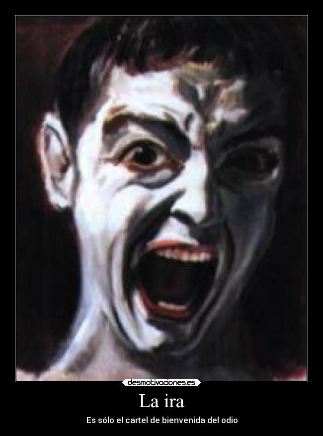 La ira - Es sólo el cartel de bienvenida del odio