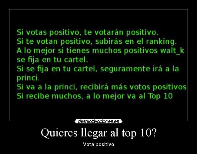 carteles vota positivo desmotivaciones