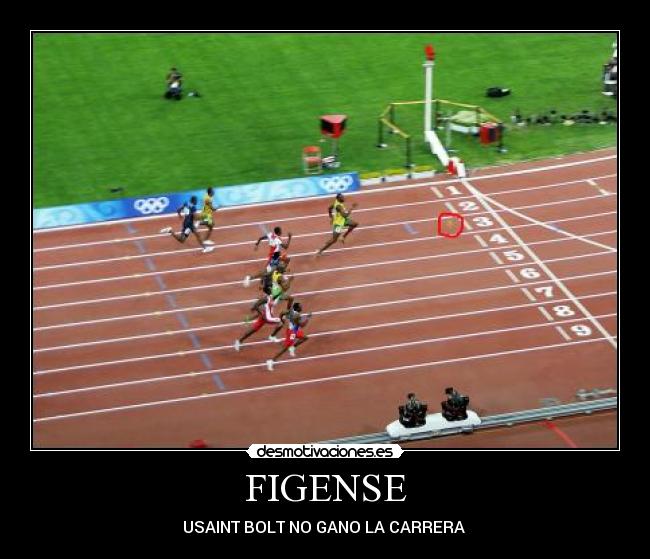 FIGENSE - USAINT BOLT NO GANO LA CARRERA