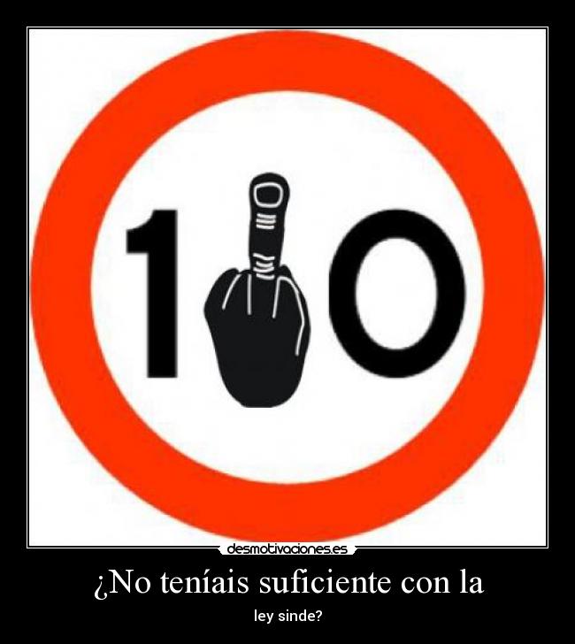 ¿No teníais suficiente con la - ley sinde?