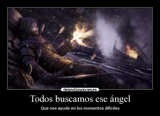 Todos buscamos ese ángel -