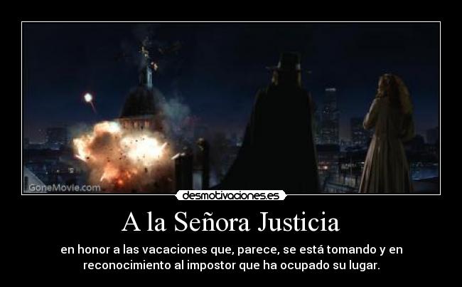 A la Señora Justicia - 
