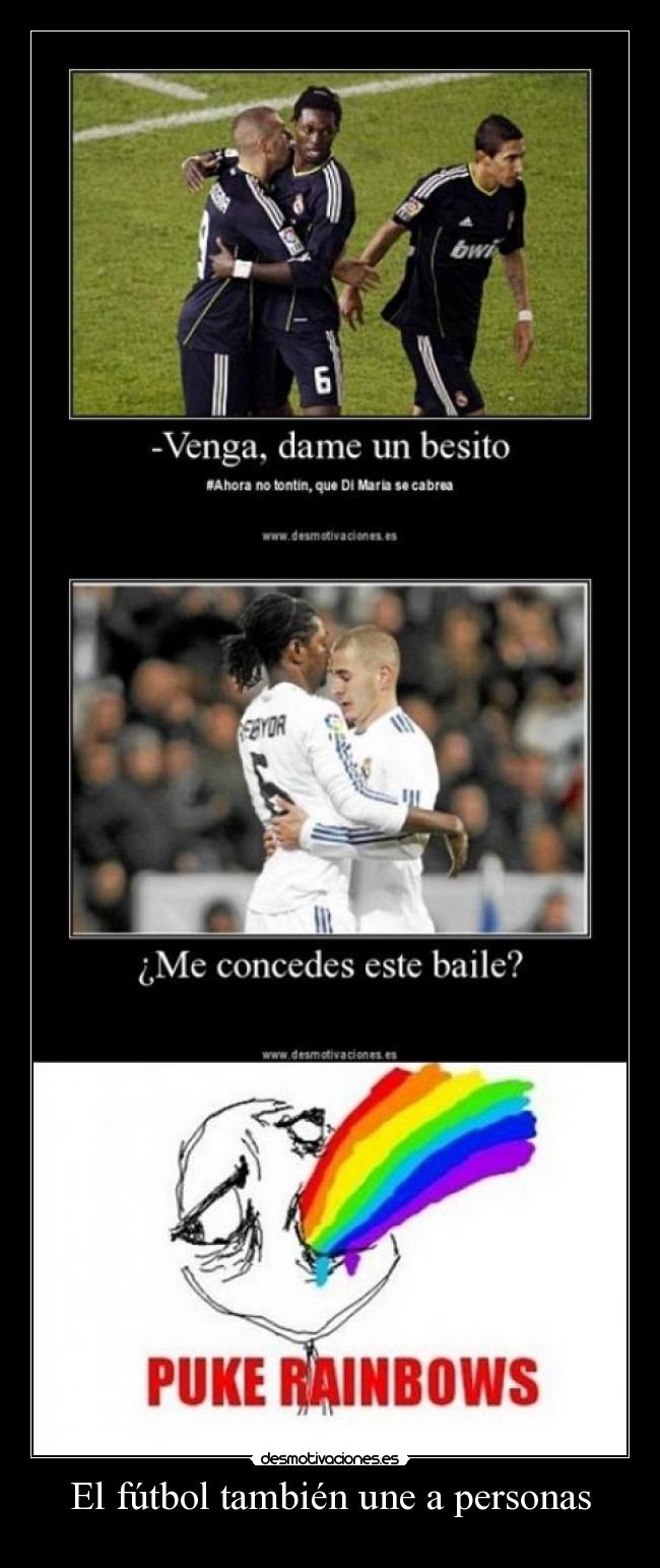 El fútbol también une a personas -