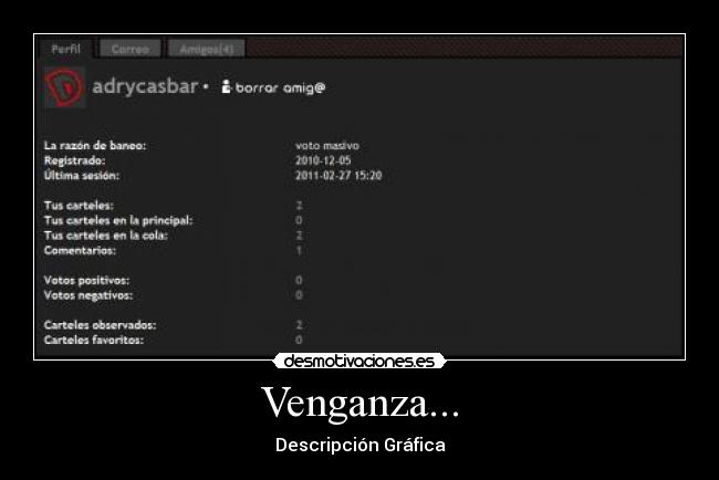 Venganza... - Descripción Gráfica