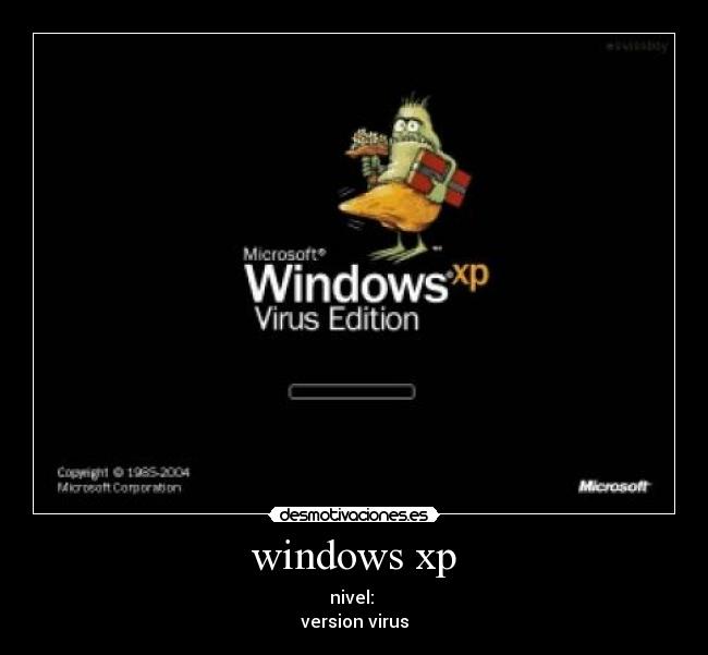 windows xp - nivel: 
version virus