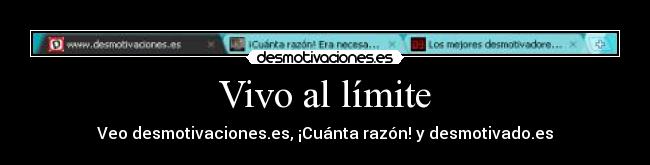 Vivo al límite - 