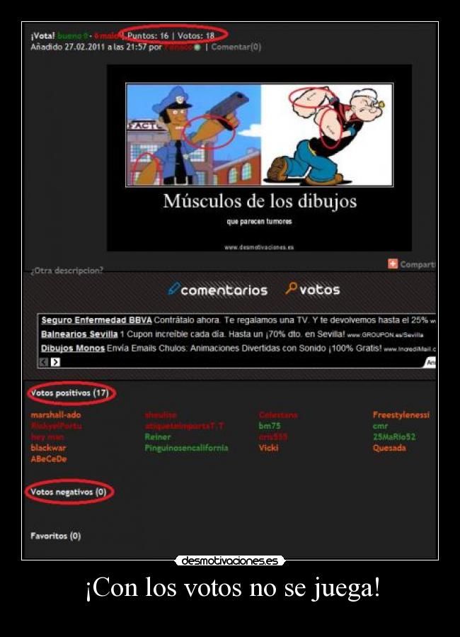 ¡Con los votos no se juega! -