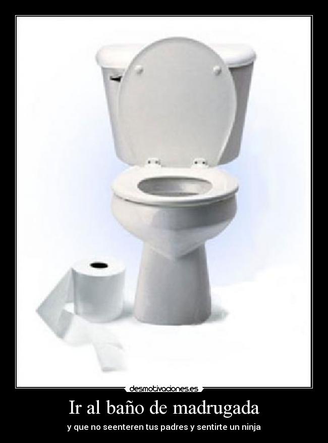 Ir al baño de madrugada -